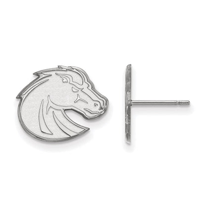 10K Weißgold Logoart Boise State University Bronco Klein Ohrstecker