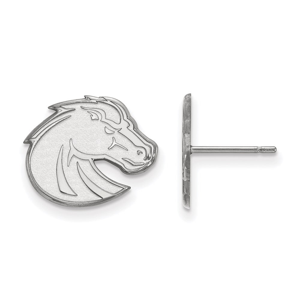 Sterlingsilber Rhodiniert Logoart Boise State University Bronco Klein Ohrstecker