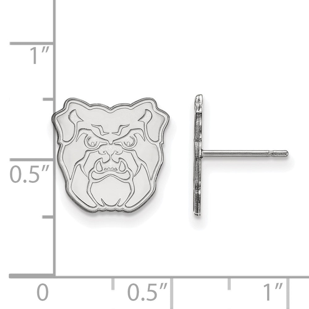 10K Weißgold Logoart Butler University Bulldog Klein Ohrstecker