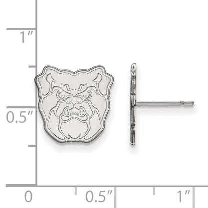 Sterlingsilber Rhodiniert Logoart Butler University Bulldog Klein Ohrstecker