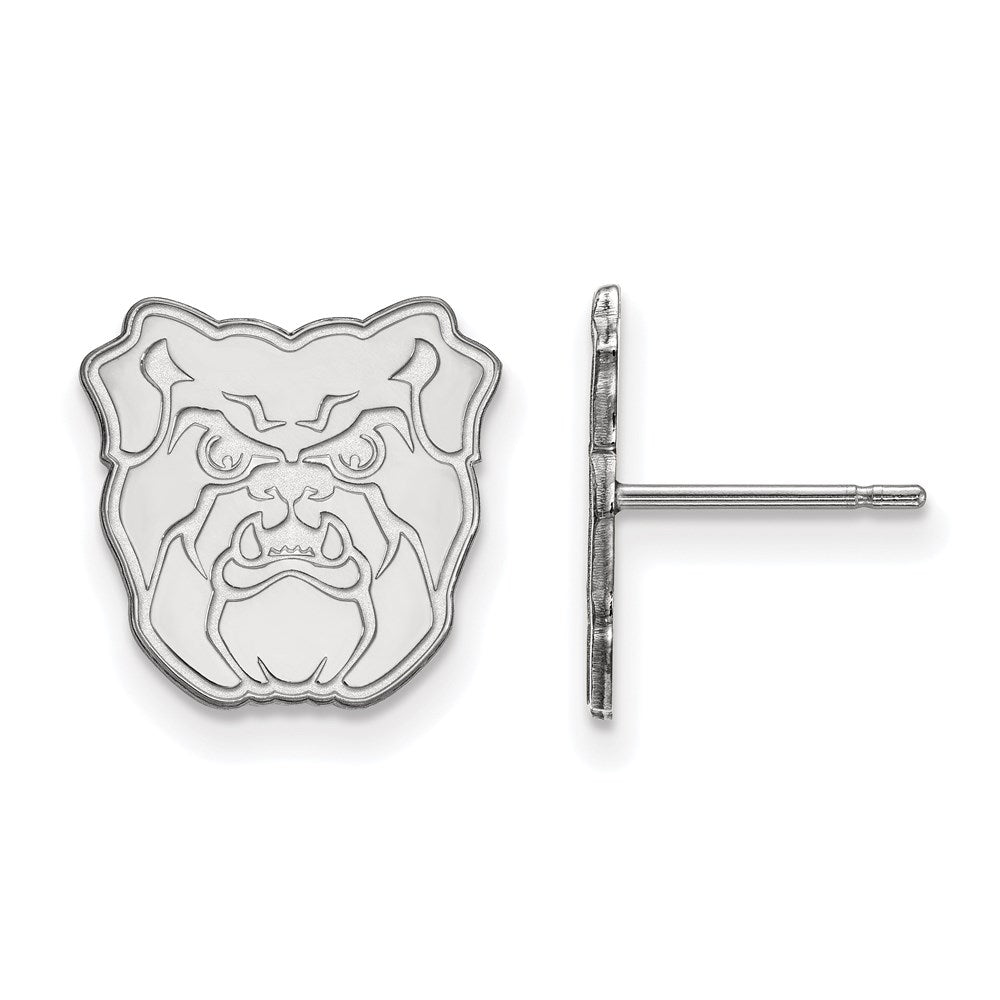 10K Weißgold Logoart Butler University Bulldog Klein Ohrstecker