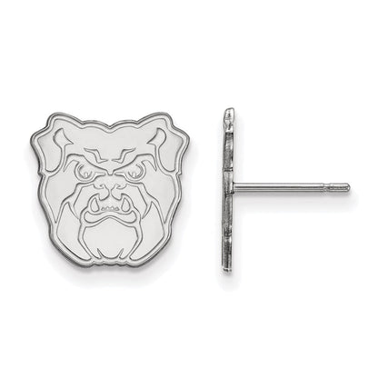 Sterlingsilber Rhodiniert Logoart Butler University Bulldog Klein Ohrstecker