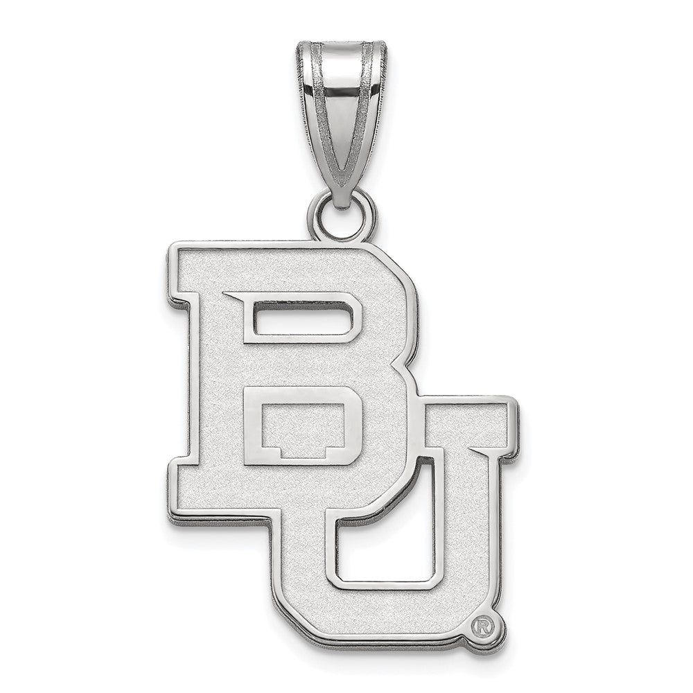 Sterlingsilber Rhodiniert Logoart Baylor University Bears Groß Anhänger