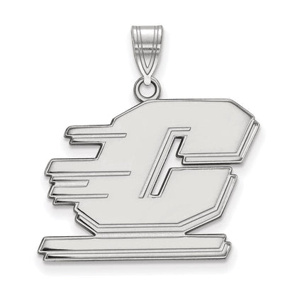 Sterlingsilber Rhodiniert Logoart Central Michigan University Buchstabe C Groß Anhänger