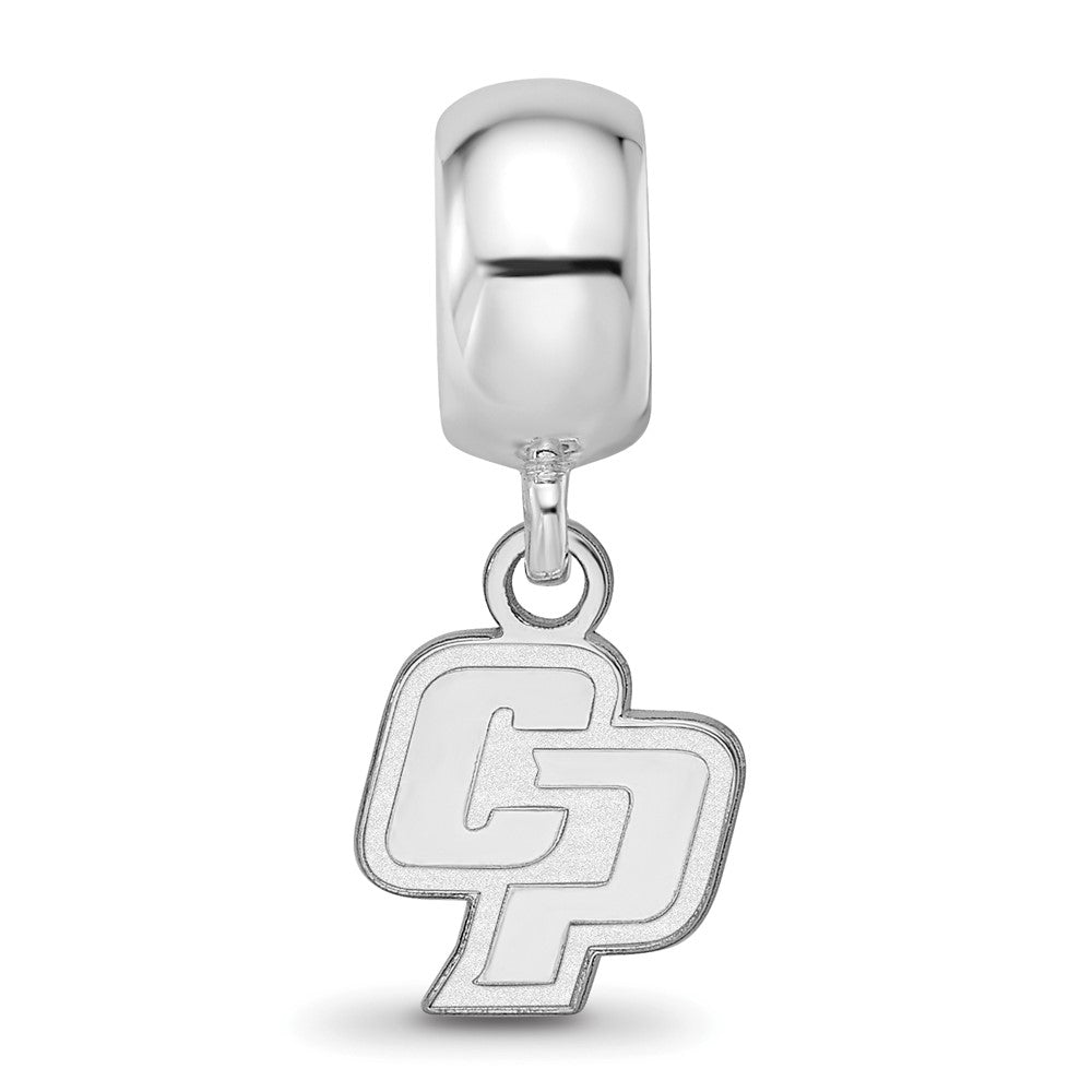 Sterlingsilber Rhodiniert Logoart California Poly State U. Hängend Perle