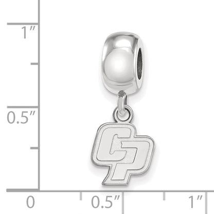 Sterlingsilber Rhodiniert Logoart California Poly State U. Hängend Perle