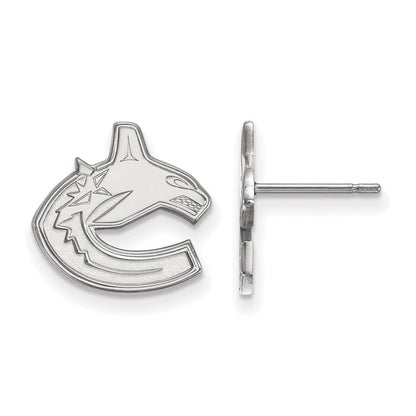 10K Weißgold Nhl Logoart Vancouver Canucks Klein Ohrstecker