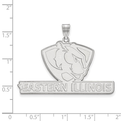 Sterlingsilber Rhodiniert Logoart Eastern Illinois University Extra Groß Anhänger