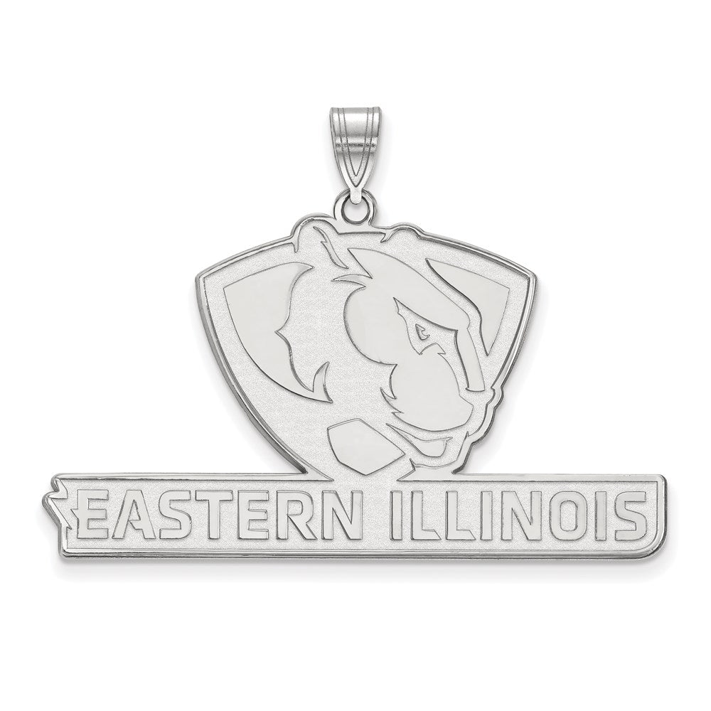Sterlingsilber Rhodiniert Logoart Eastern Illinois University Extra Groß Anhänger