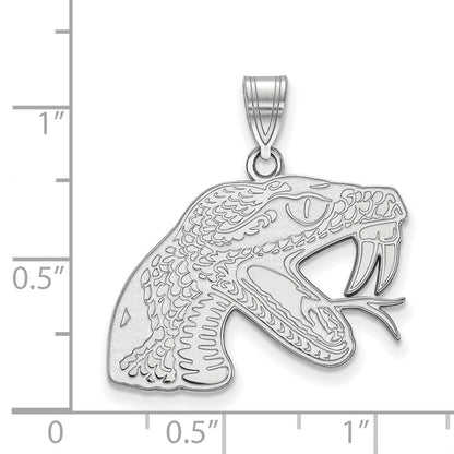 Sterlingsilber Rhodiniert Logoart Florida A und M University Rattler Groß Anhänger