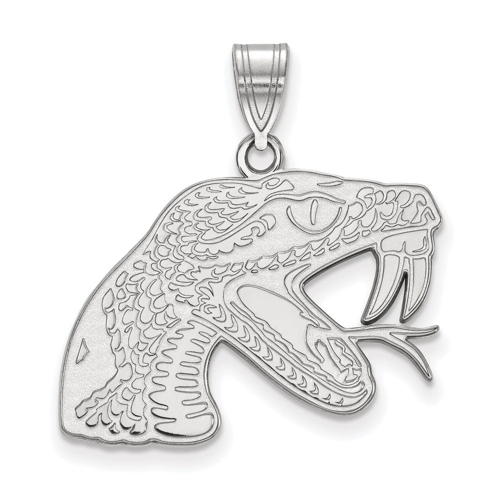 Sterlingsilber Rhodiniert Logoart Florida A und M University Rattler Groß Anhänger