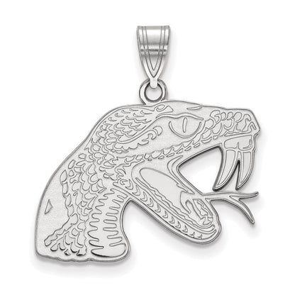 10K Weißgold Logoart Florida A und M University Rattler Groß Anhänger
