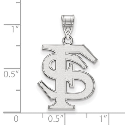 Sterlingsilber Rhodiniert Logoart Florida State University F S Groß Anhänger