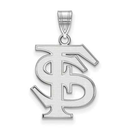 Sterlingsilber Rhodiniert Logoart Florida State University F S Groß Anhänger