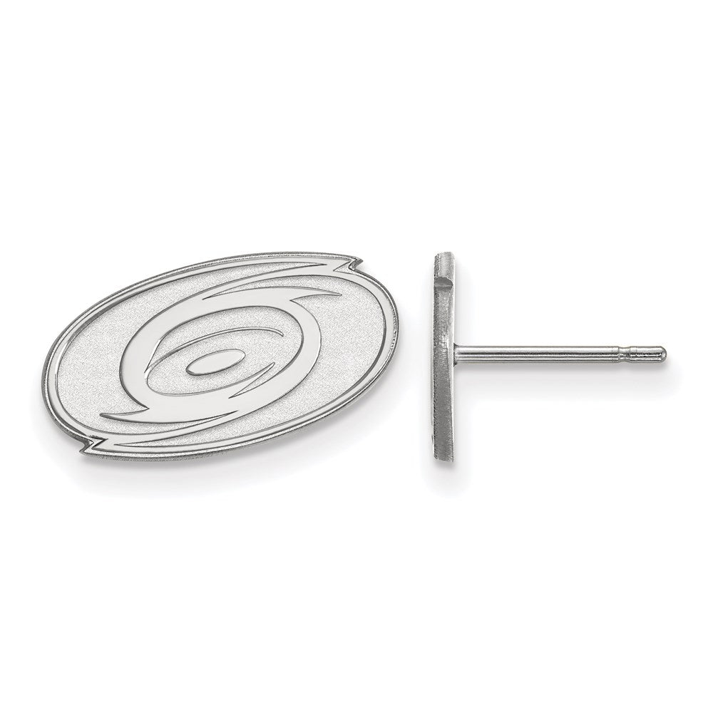 Sterlingsilber Rhodiniert Nhl Logoart Carolina Hurricanes Extra Klein Ohrstecker