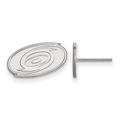 14K Weißgold Nhl Logoart Carolina Hurricanes Extra Klein Ohrstecker