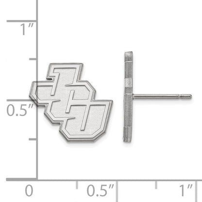 Sterlingsilber Rhodiniert Logoart John Carroll University Klein Ohrstecker