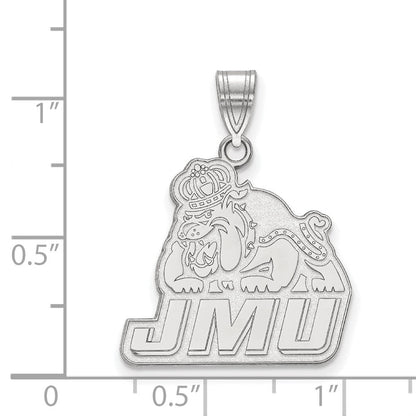 Sterlingsilber Rhodiniert Logoart James Madison University Groß Anhänger