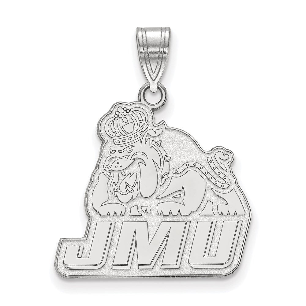 Sterlingsilber Rhodiniert Logoart James Madison University Groß Anhänger