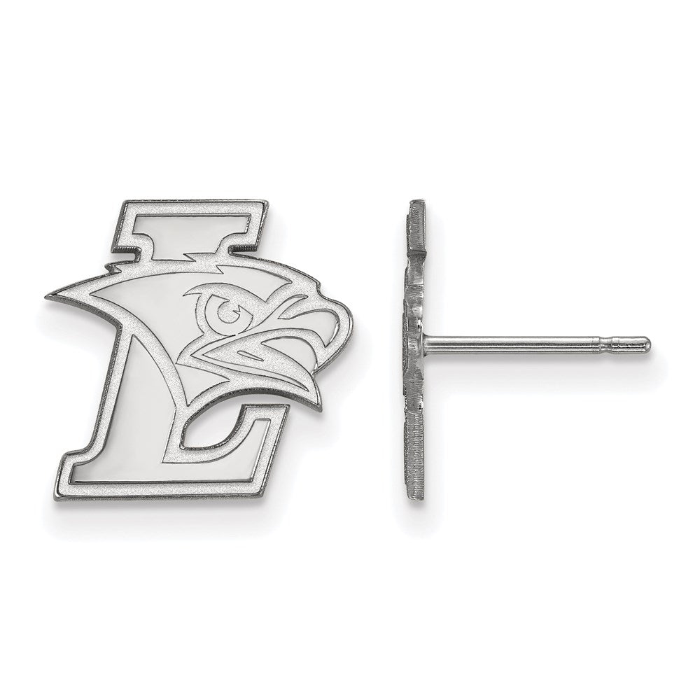 14K Weißgold Logoart Lehigh University Klein Ohrstecker