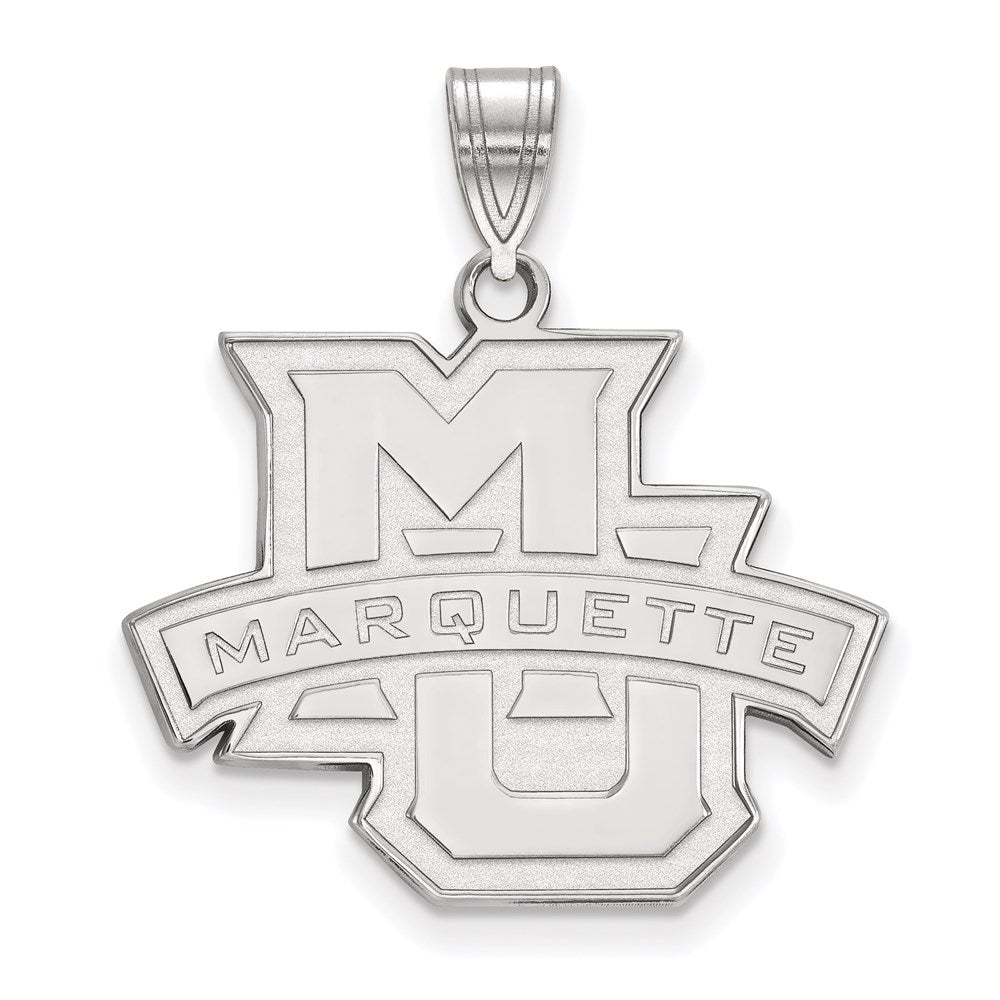 Sterlingsilber Rhodiniert Logoart Marquette University Groß Anhänger