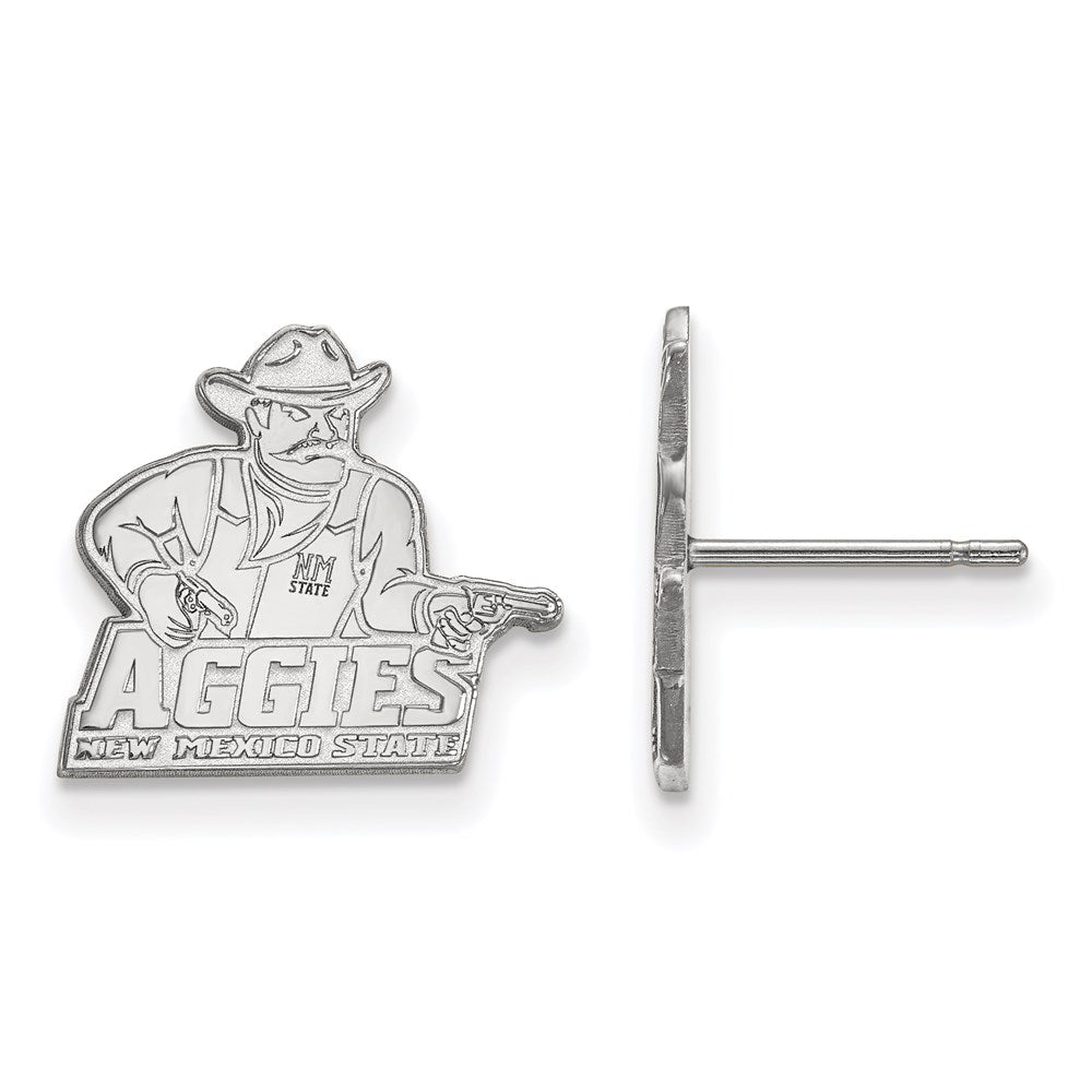 Sterlingsilber Rhodiniert Logoart New Mexico State University Aggies Klein Ohrstecker