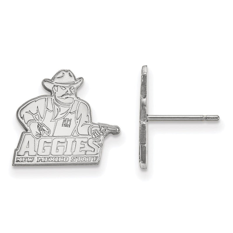 Sterlingsilber Rhodiniert Logoart New Mexico State University Aggies Klein Ohrstecker