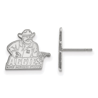 10K Weißgold Logoart New Mexico State University Aggies Klein Ohrstecker