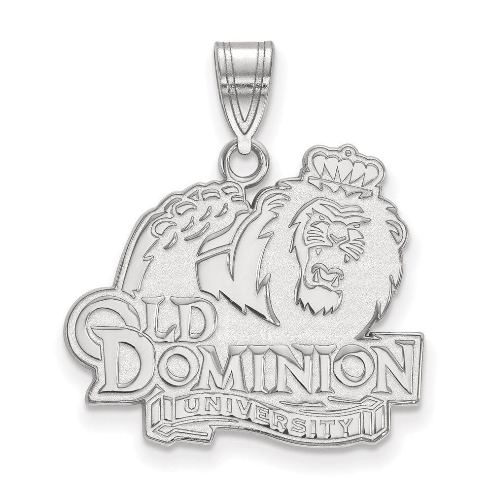 Sterlingsilber Rhodiniert Logoart Old Dominion University Groß Anhänger