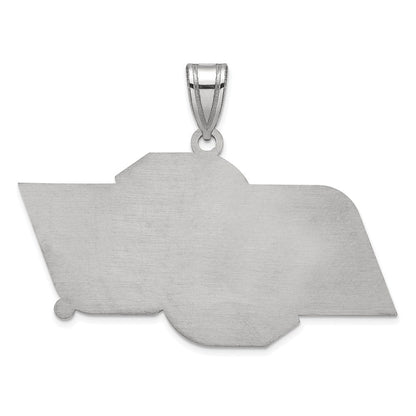 Sterlingsilber Rhodiniert Logoart Oklahoma State University O S U Groß Anhänger