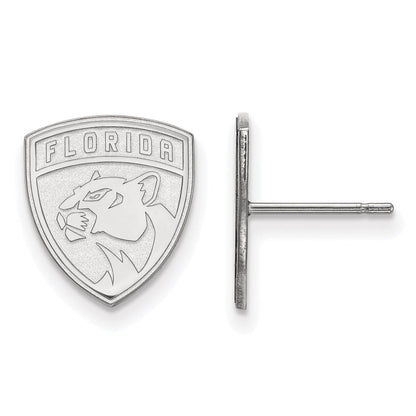 Sterlingsilber Rhodiniert Nhl Logoart Florida Panthers Klein Ohrstecker