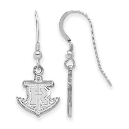 Sterlingsilber Rhodiniert Logoart Rollins College Anker Klein Hängend Draht Ohrringe