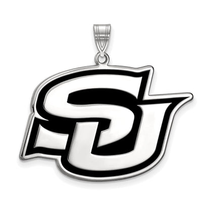 Sterlingsilber Rhodiniert Logoart Southern University Jaguars Extra Groß Emailliert Anhänger