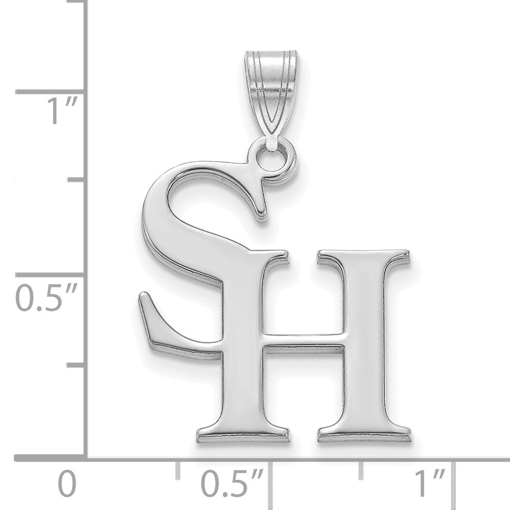Sterlingsilber Rhodiniert Logoart Sam Houston State University Groß Anhänger