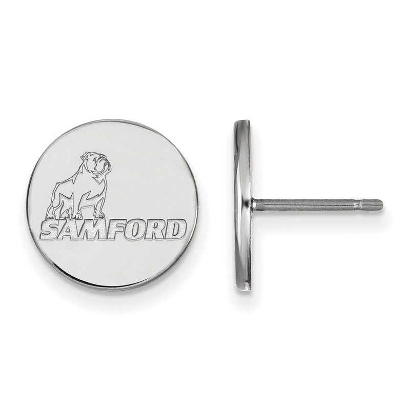 Sterlingsilber Rhodiniert Logoart Samford University Klein Ohrstecker