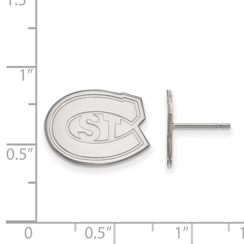 Sterlingsilber Rhodiniert Logoart St. Cloud State University Klein Ohrstecker