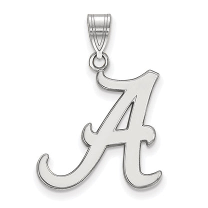 14K Weißgold Logoart University Of Alabama Buchstabe A Groß Anhänger