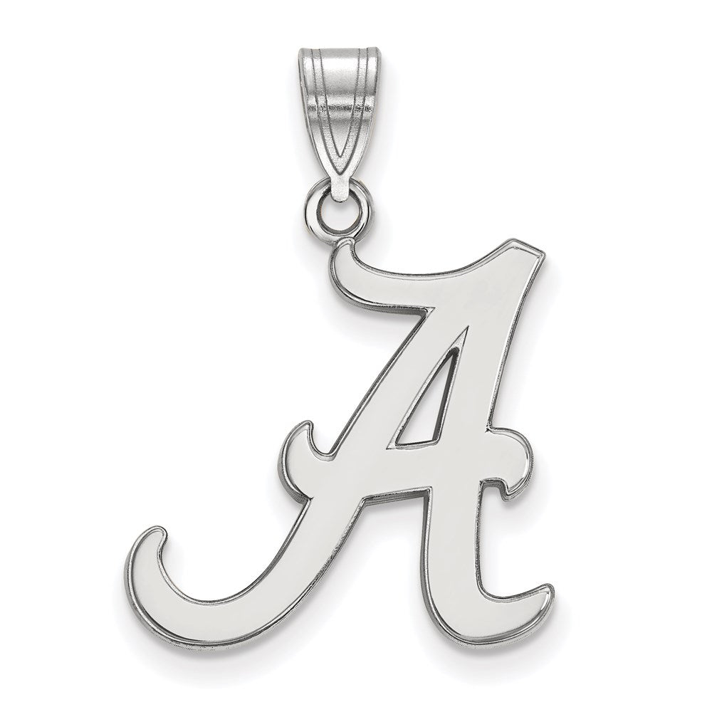 10K Weißgold Logoart University Of Alabama Buchstabe A Groß Anhänger