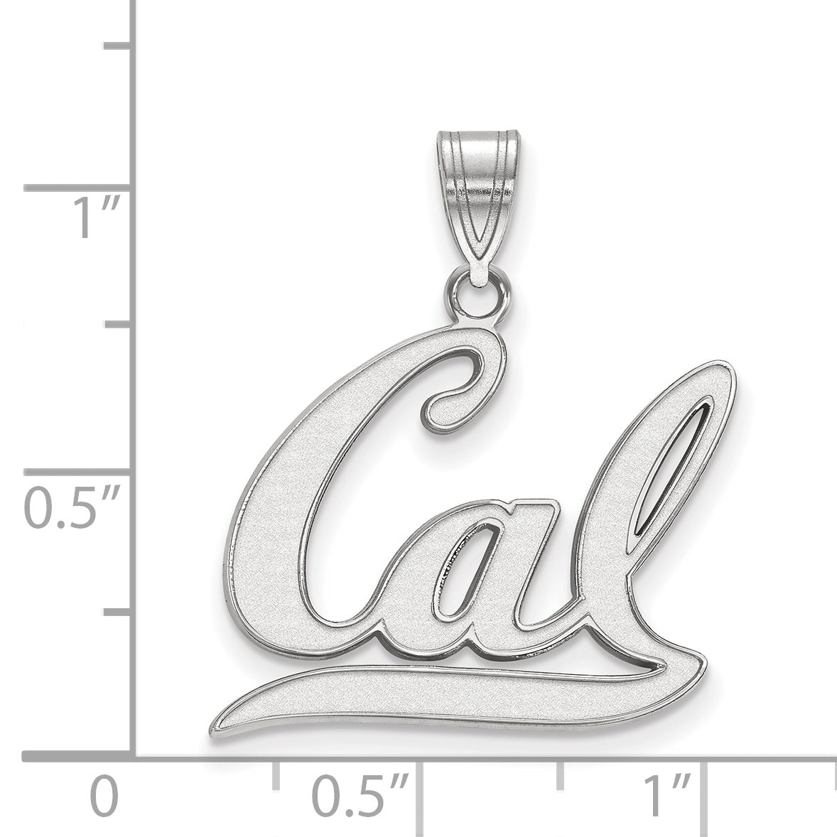 Sterlingsilber Rhodiniert Logoart University Of California Berkeley Groß Anhänger