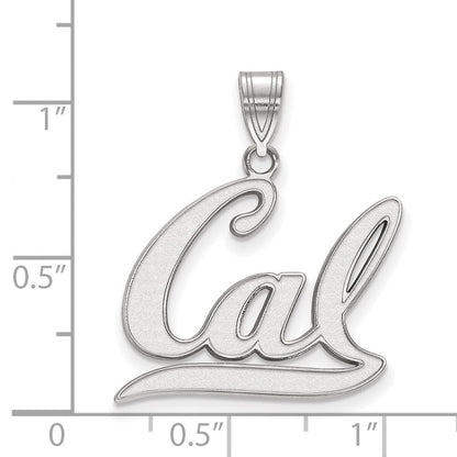 10K Weißgold Logoart University Of California Berkeley Groß Anhänger