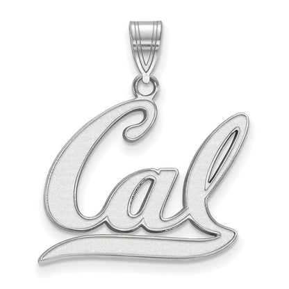 10K Weißgold Logoart University Of California Berkeley Groß Anhänger