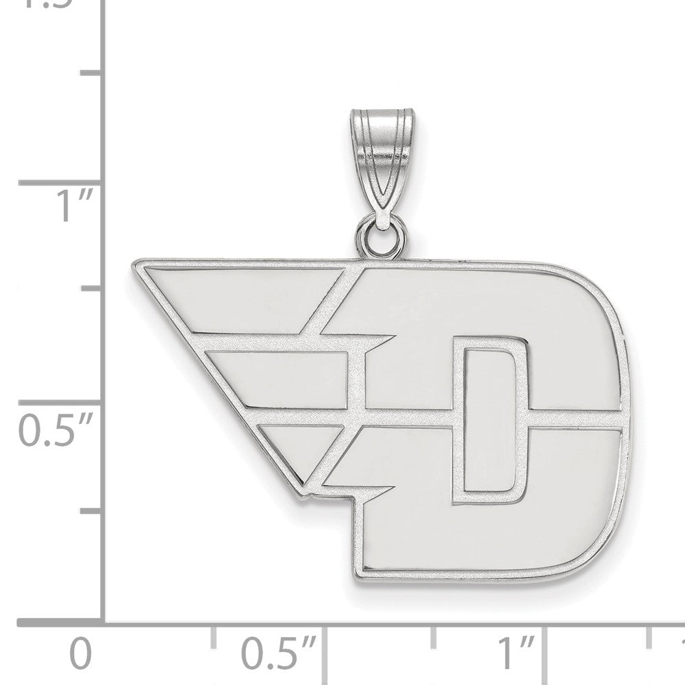 Sterlingsilber Rhodiniert Logoart University Of Dayton Groß Anhänger