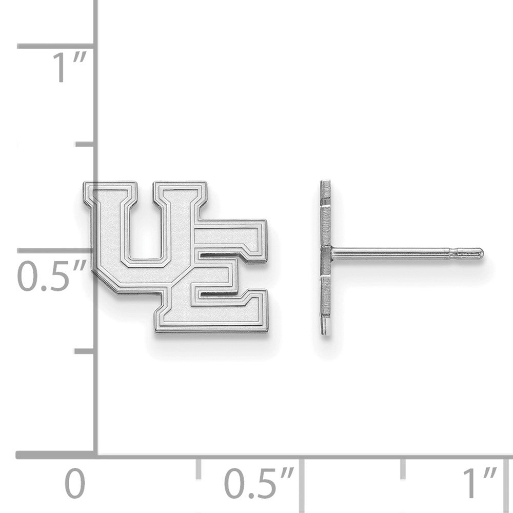 Sterlingsilber Rhodiniert Logoart University Of Evansville Lila Aces Klein Ohrstecker