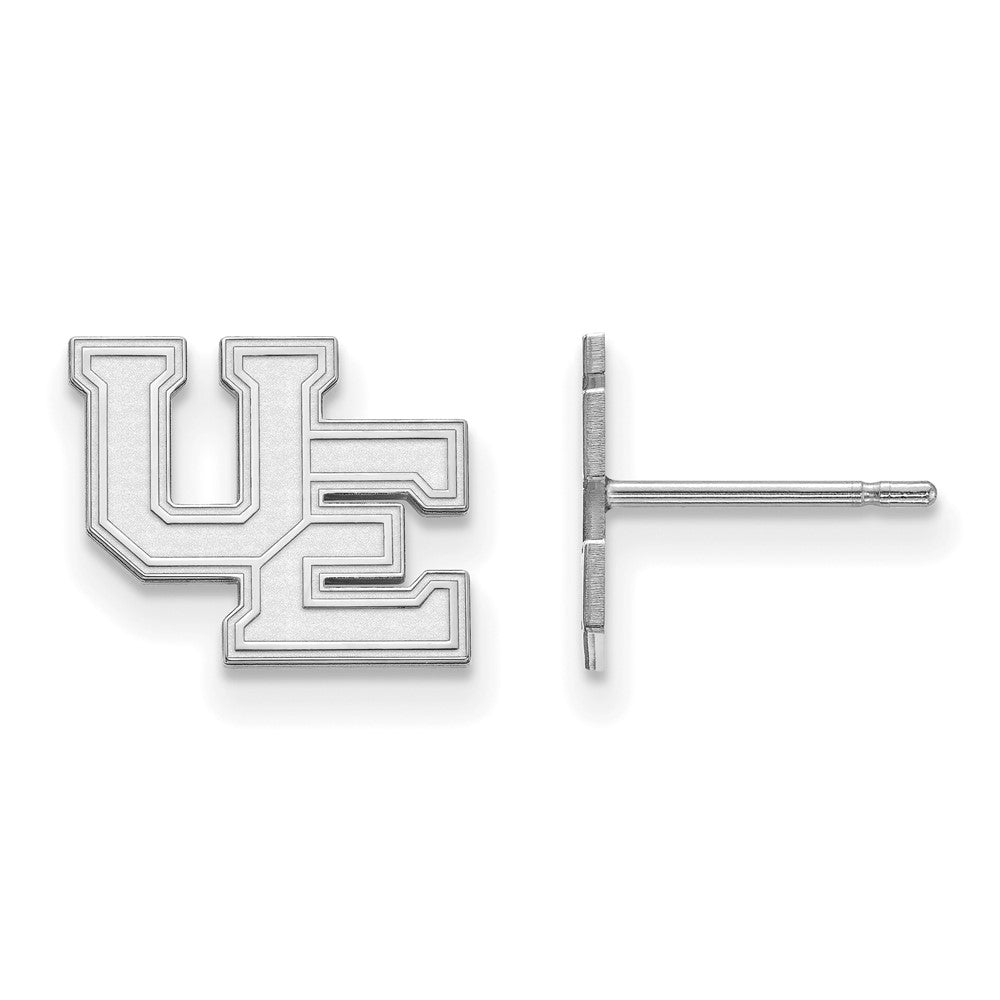 10K Weißgold Logoart University Of Evansville Lila Aces Klein Ohrstecker