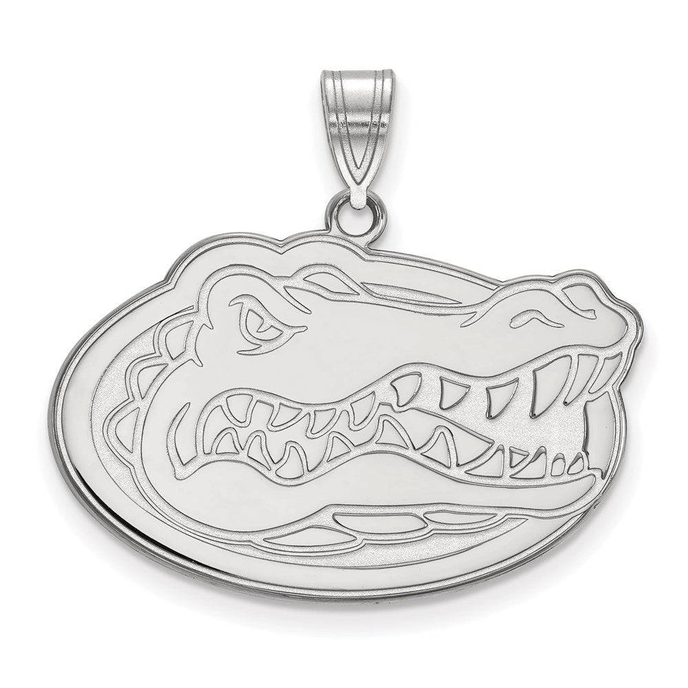 Sterlingsilber Rhodiniert Logoart University Of Florida Gator Groß Anhänger