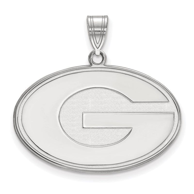 10K Weißgold Logoart University Of Georgia Buchstabe G Groß Anhänger