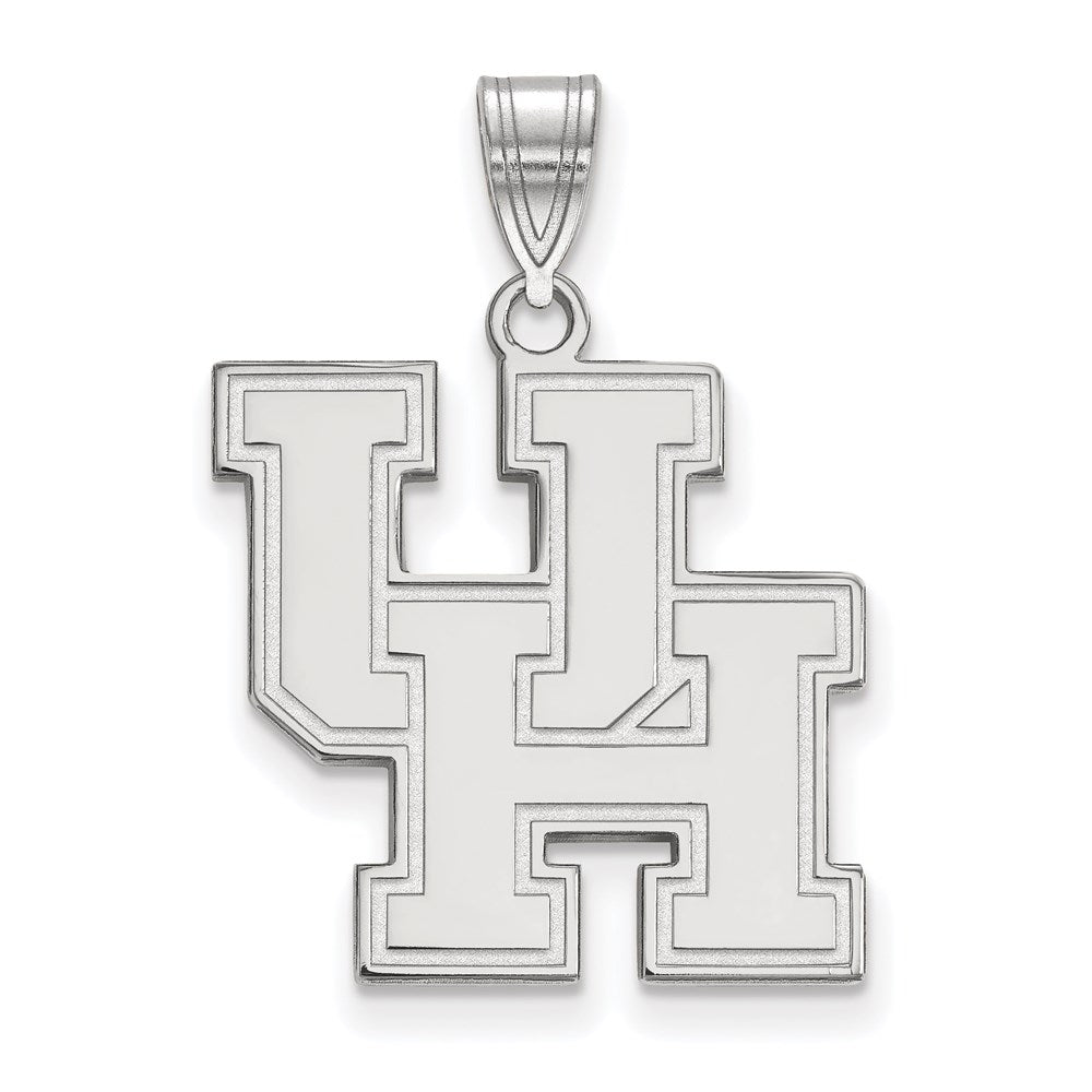 Sterlingsilber Rhodiniert Logoart University Of Houston U H Groß Anhänger