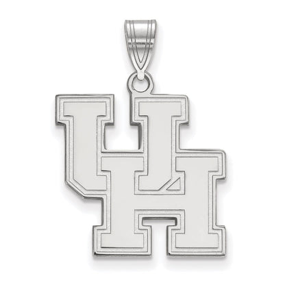 Sterlingsilber Rhodiniert Logoart University Of Houston U H Groß Anhänger