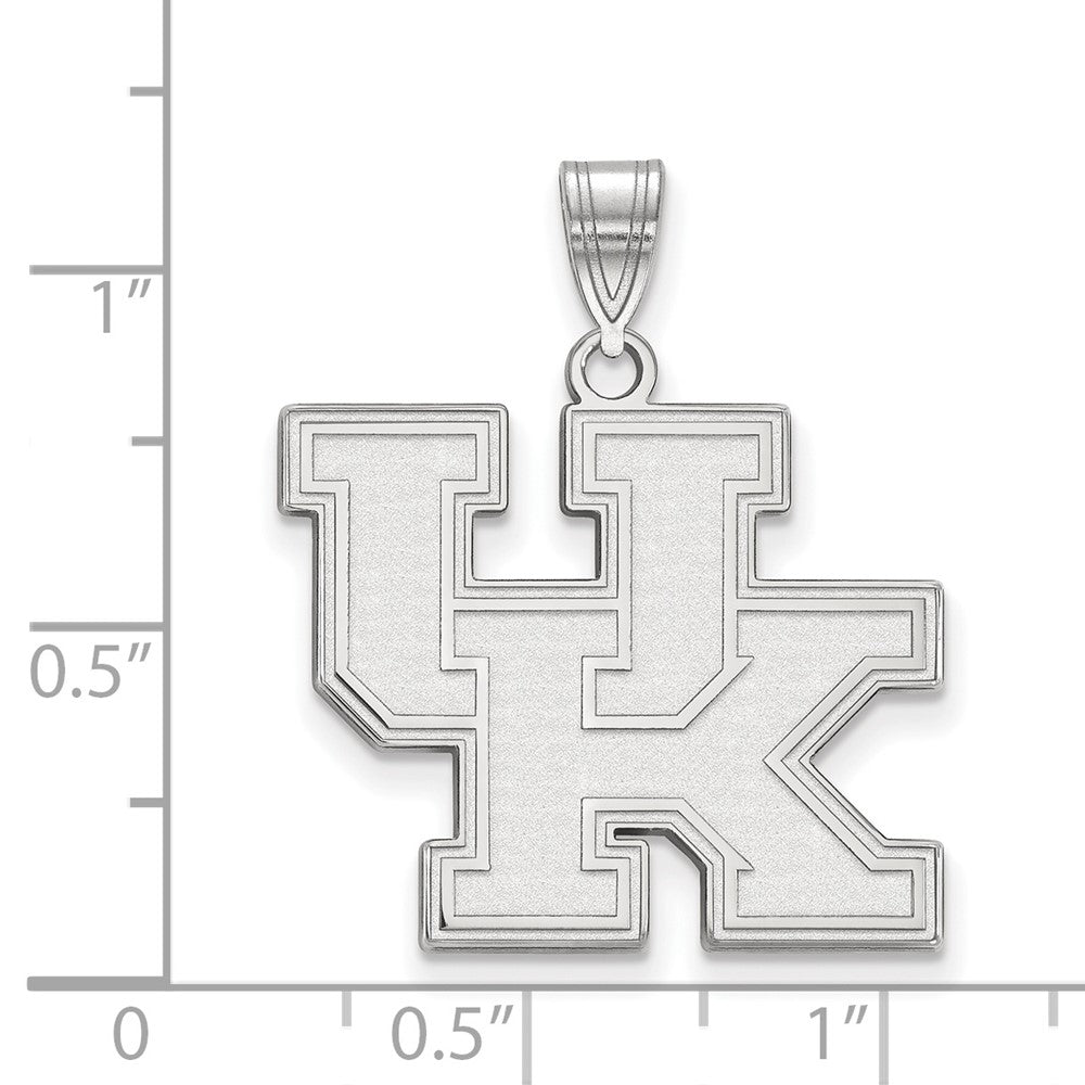 Sterlingsilber Rhodiniert Logoart University Of Kentucky U K Groß Anhänger