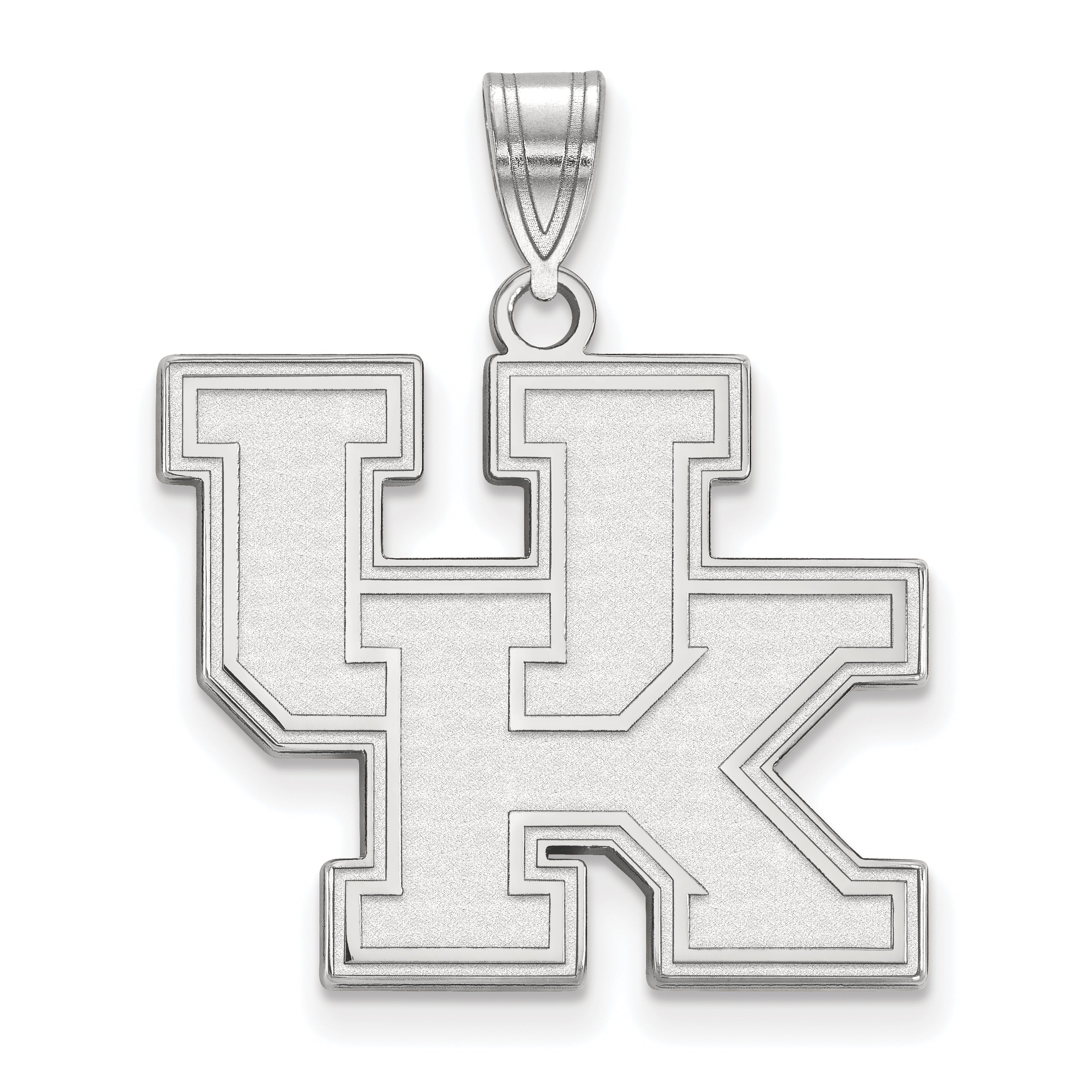 10K Weißgold Logoart University Of Kentucky U K Groß Anhänger